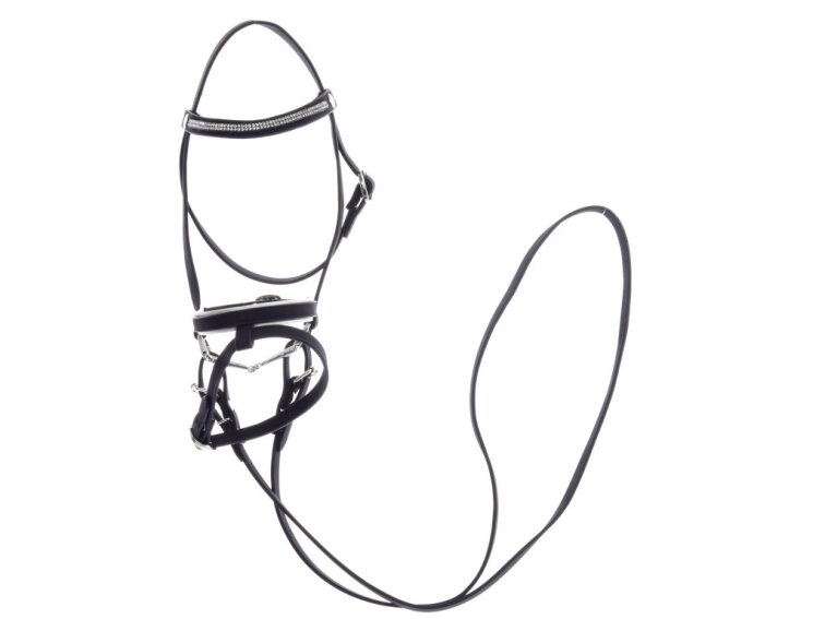 Kompletní uzdečka De Luxe se 2 čelenkami