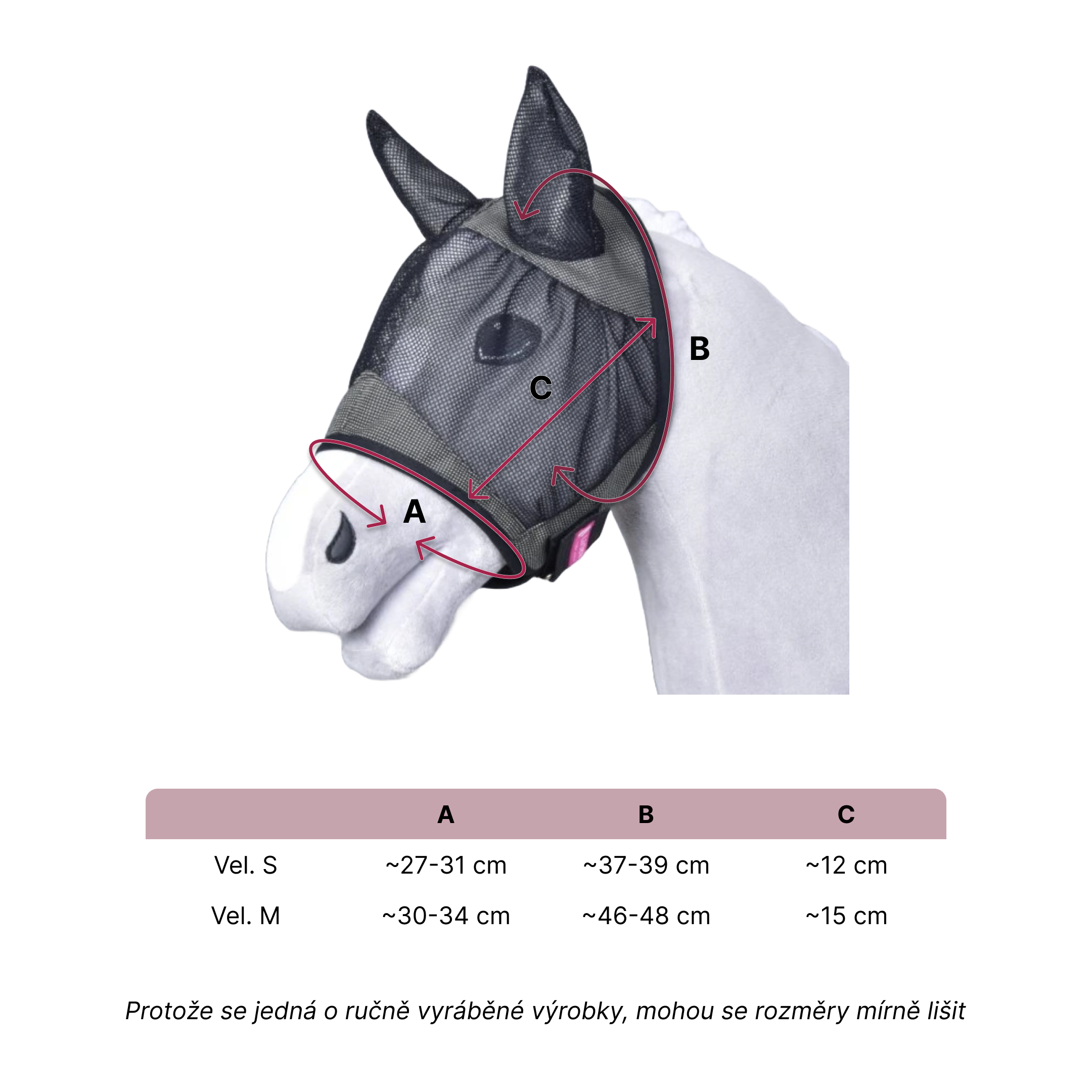 Maska proti hmyzu de Luxe pink