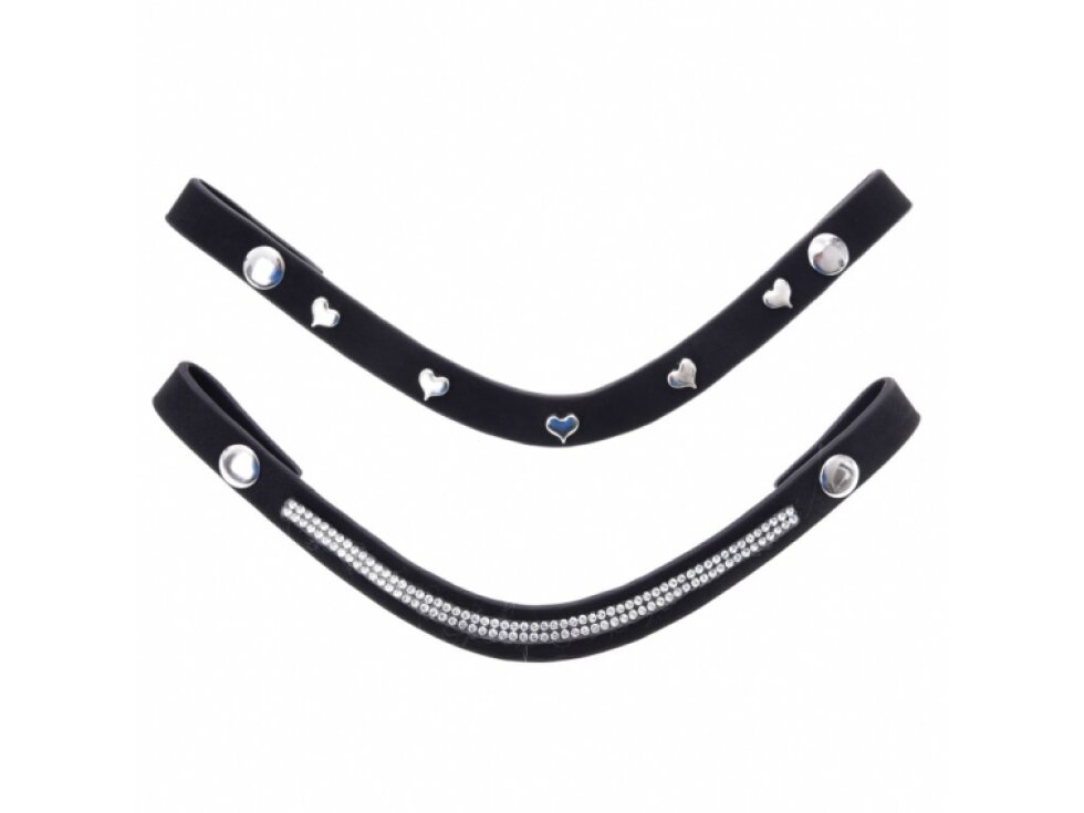 Kompletní uzdečka De Luxe se 2 čelenkami