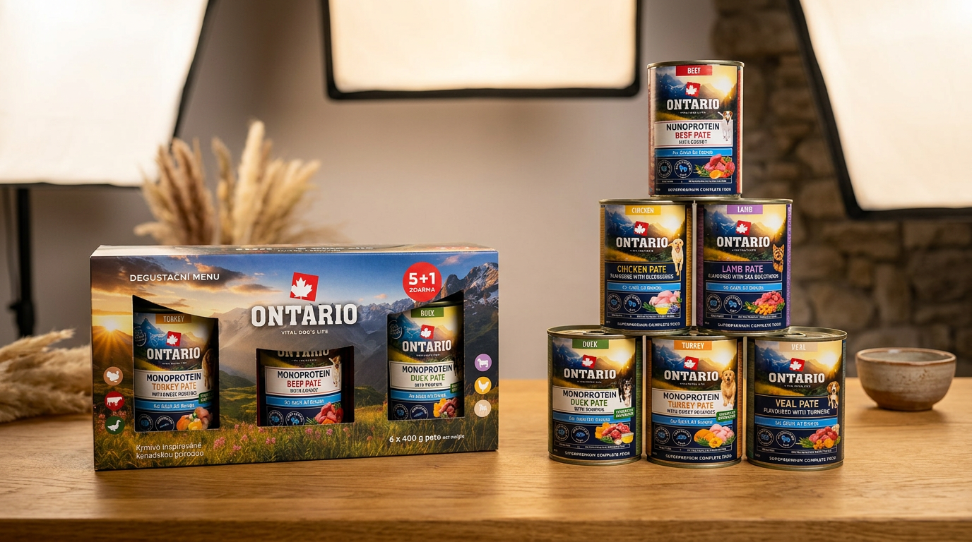 Ontario Degustationspaket für Hunde Pasteten 6×400g