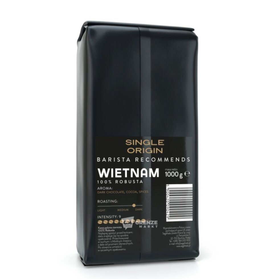 Segafredo Single Origin Wietnam zrnková káva 1 kg