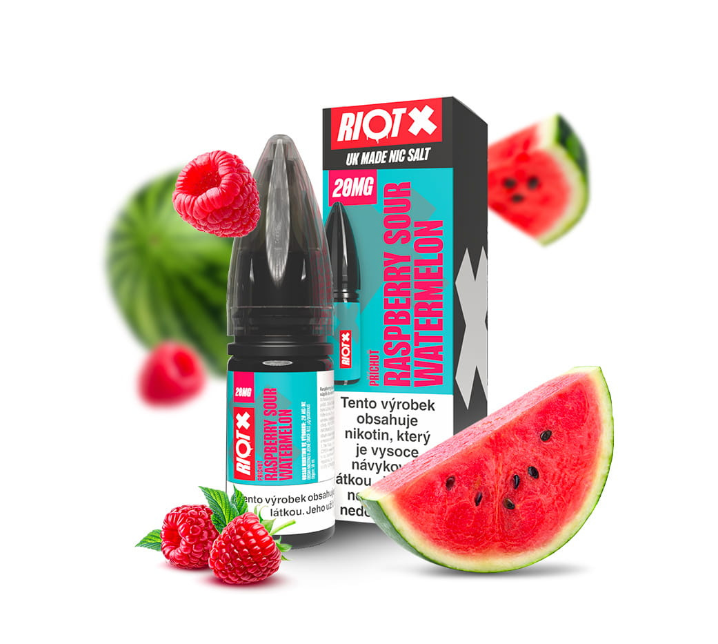 E-liquid RIOT X SALT Raspberry Sour Watermelon