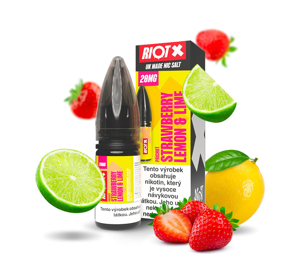 E-liquid RIOT X SALT Strawberry Lemon & Lime