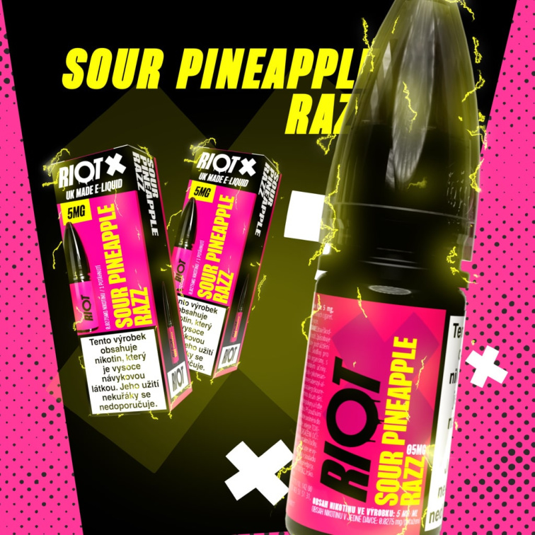 RIOT X SALT Sour Pineapple Razz