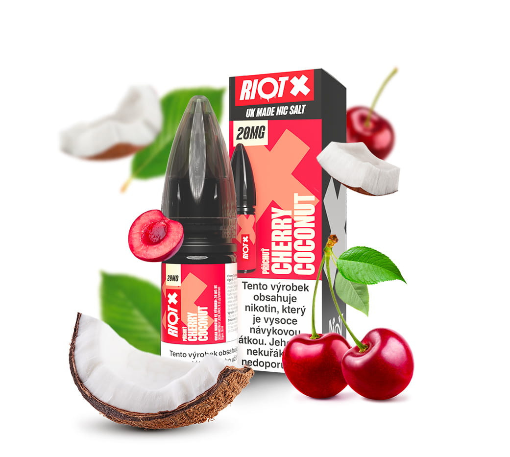 E-liquid RIOT X SALT Cherry Coconut