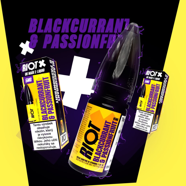 RIOT X SALT Blackcurrant & Passionfruit