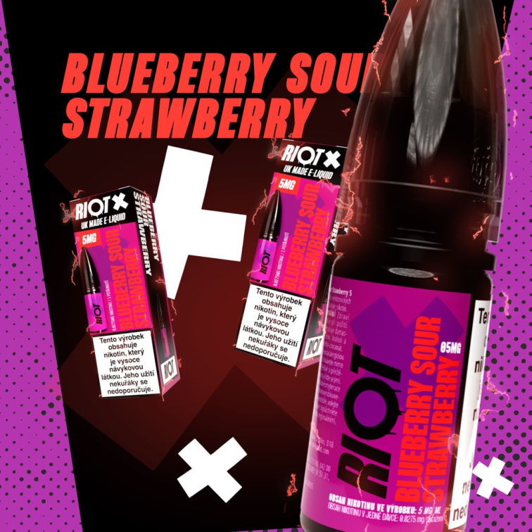 RIOT X SALT Blueberry Sour Strawberry