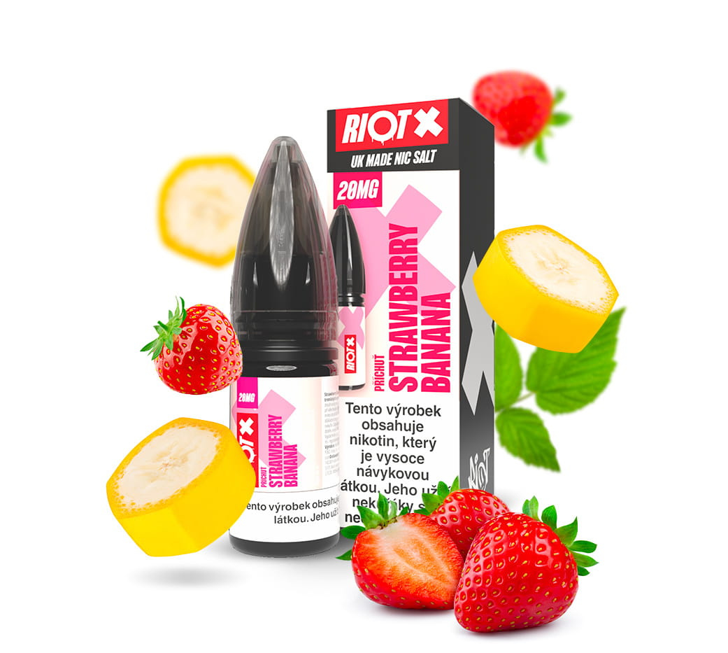 E-liquid RIOT X SALT Strawberry Banana