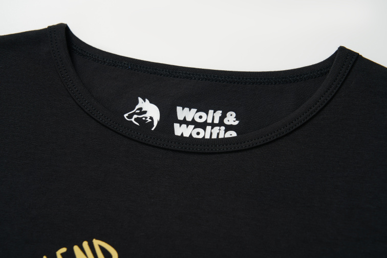 Dívčí bavlněné tričko, Keep Going On S2543B, černá