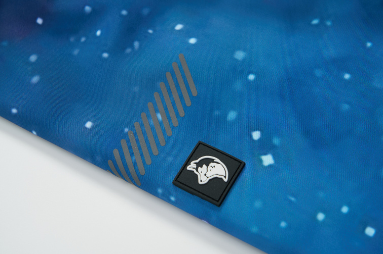 Chlapecká podzimní bunda s fleecem, les B2562, modrá