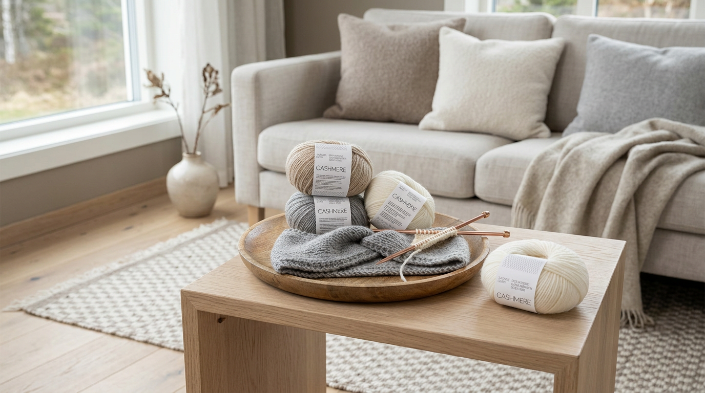 příze Cashmere 1002 přírodní bílá