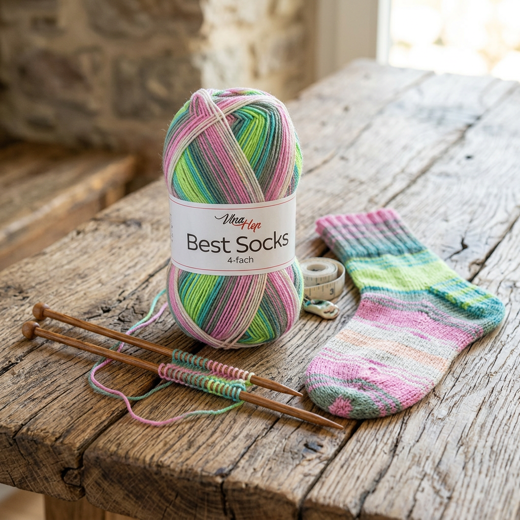 příze Best Socks 7411 šedá, růžová, meruňková