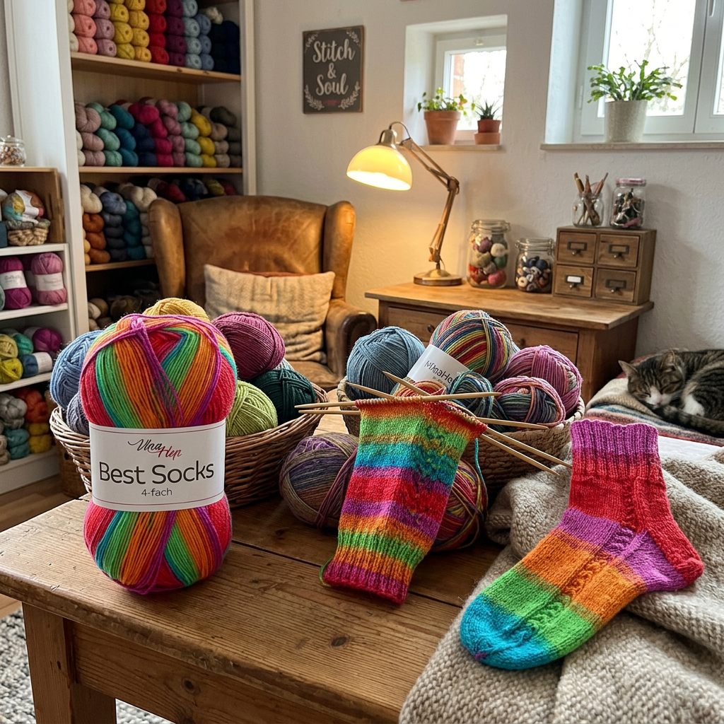 příze Best Socks 7723 magenta, červená, zelená