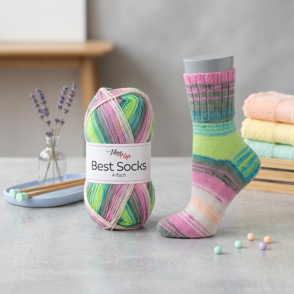 příze Best Socks 7411 šedá, růžová, meruňková