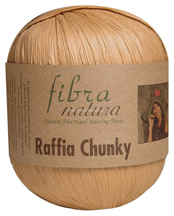 Raffia Chunky 114-18 hnědá