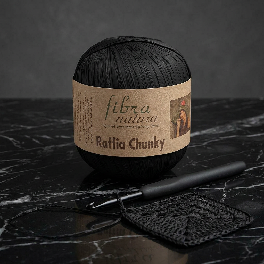 Raffia Chunky 114-22 černá