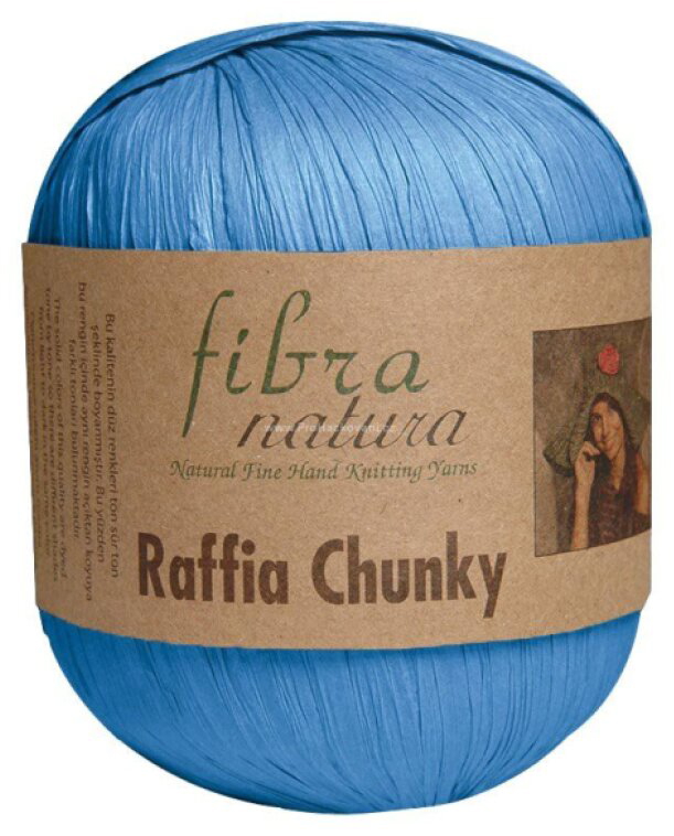 Raffia Chunky 114-12 sytá modrá