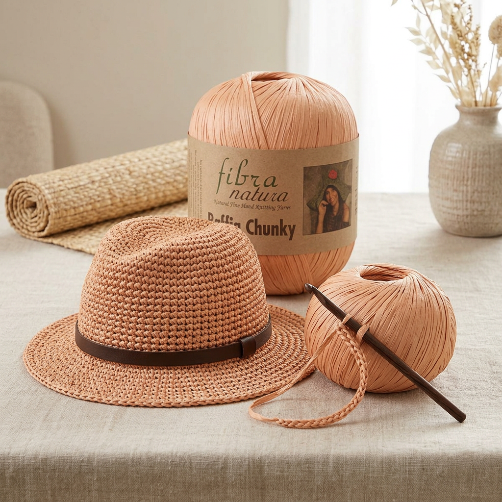 Raffia Chunky 114-19 meruňková