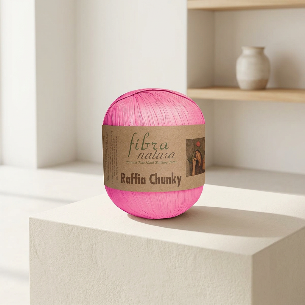 Raffia Chunky 114-05 růžová