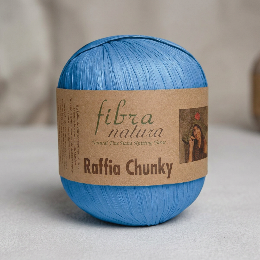 Raffia Chunky 114-12 sytá modrá