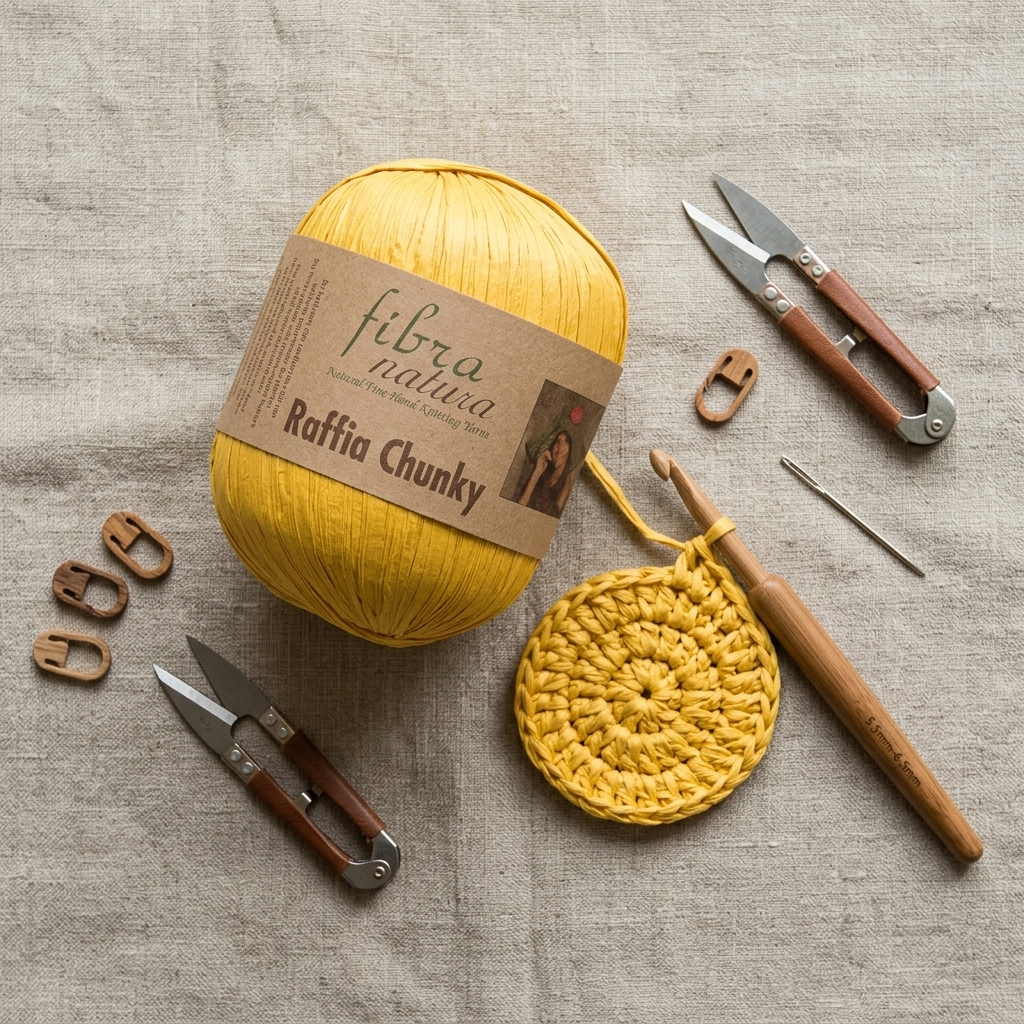 Raffia Chunky 114-03 žlutá