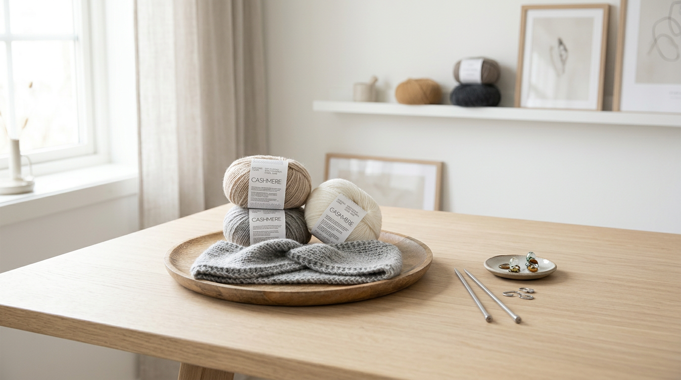 příze Cashmere 1002 přírodní bílá