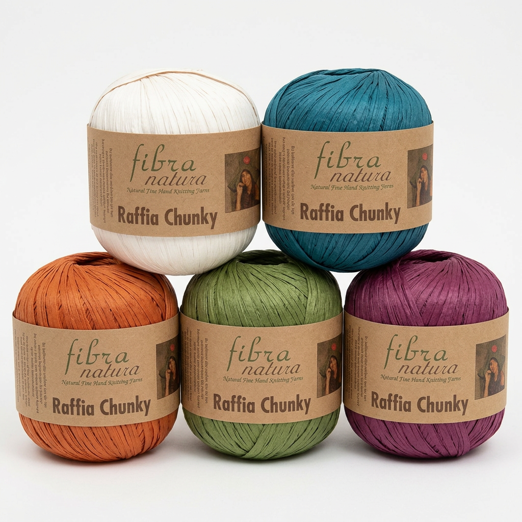 Raffia Chunky 114-02 smetanová