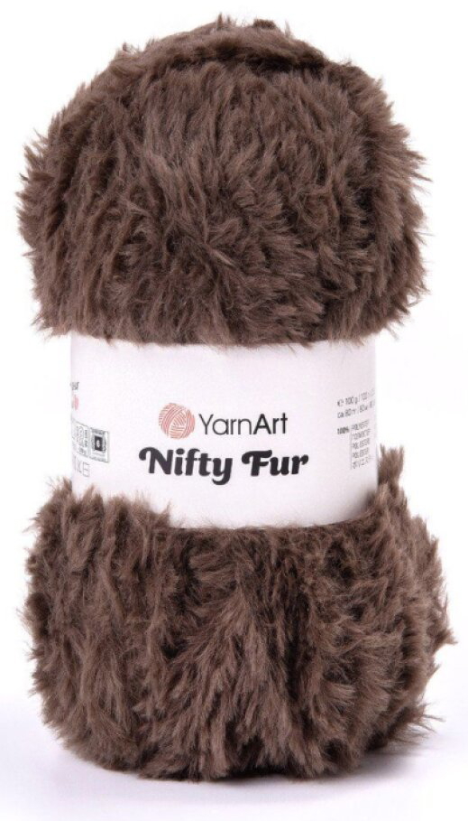 příze Nifty Fur 8404 tmavě hnědá
