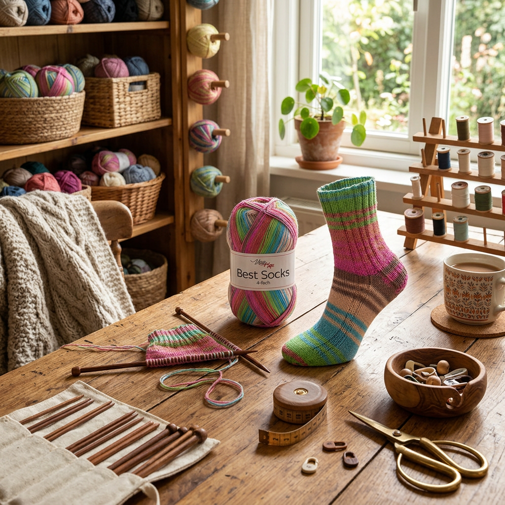 příze Best Socks 7402 tyrkysová, zelená, růžová
