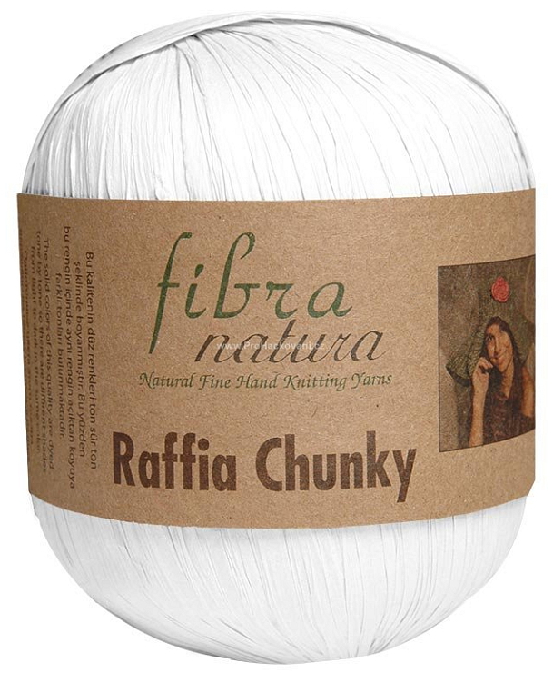 Raffia Chunky 114-01 bílá