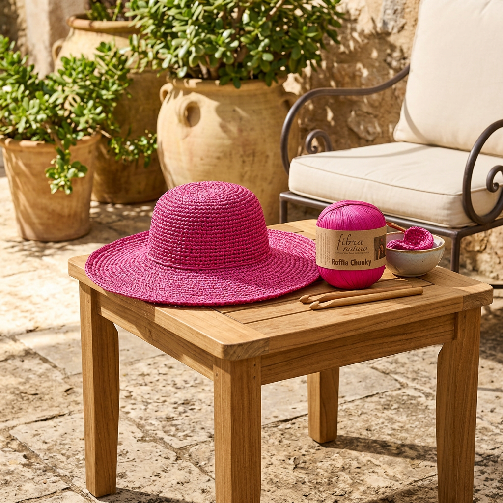Raffia Chunky 114-33 fuchsiová