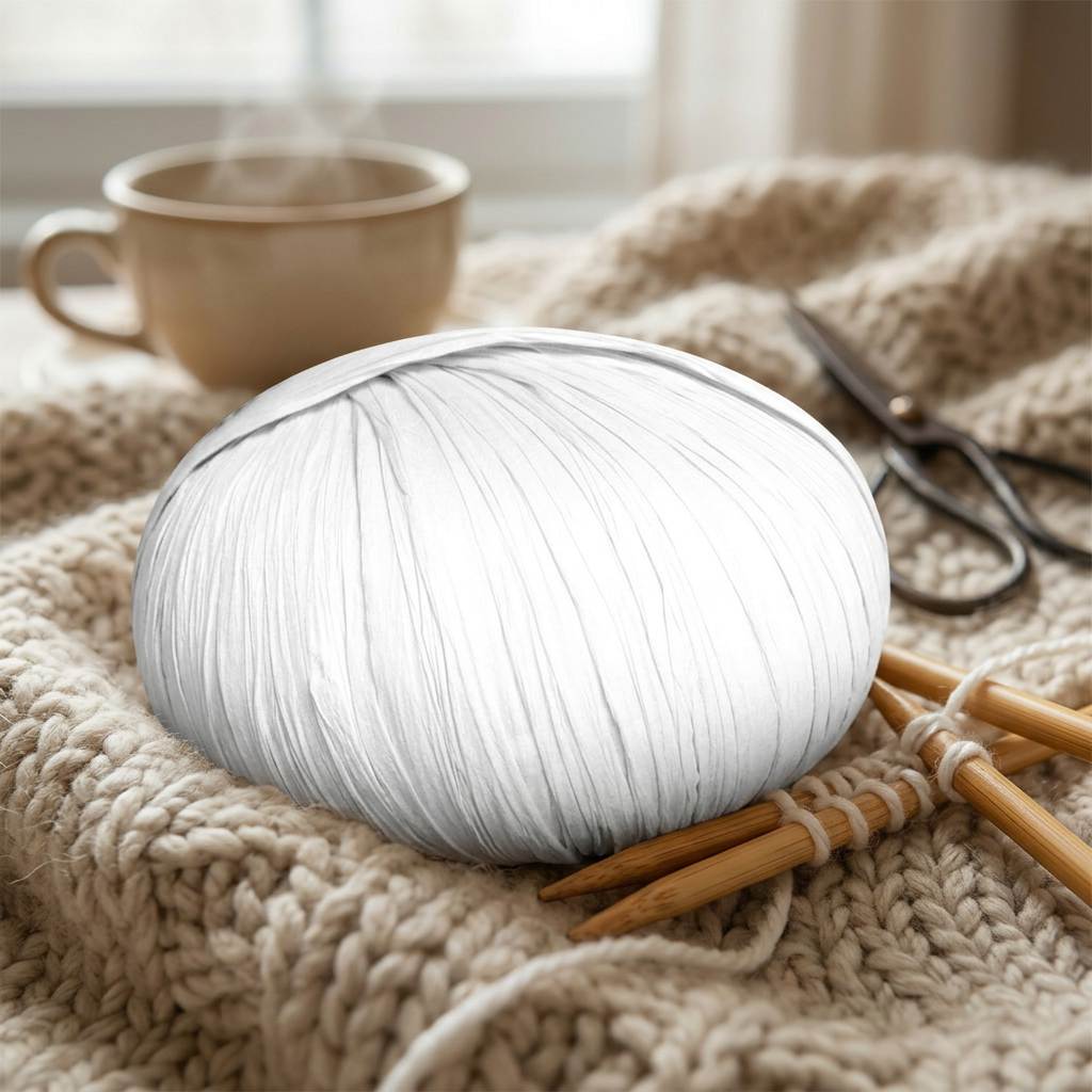 Raffia Chunky 114-01 bílá