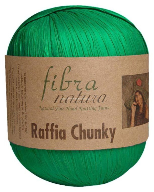 Raffia Chunky 114-40 výrazná zelená