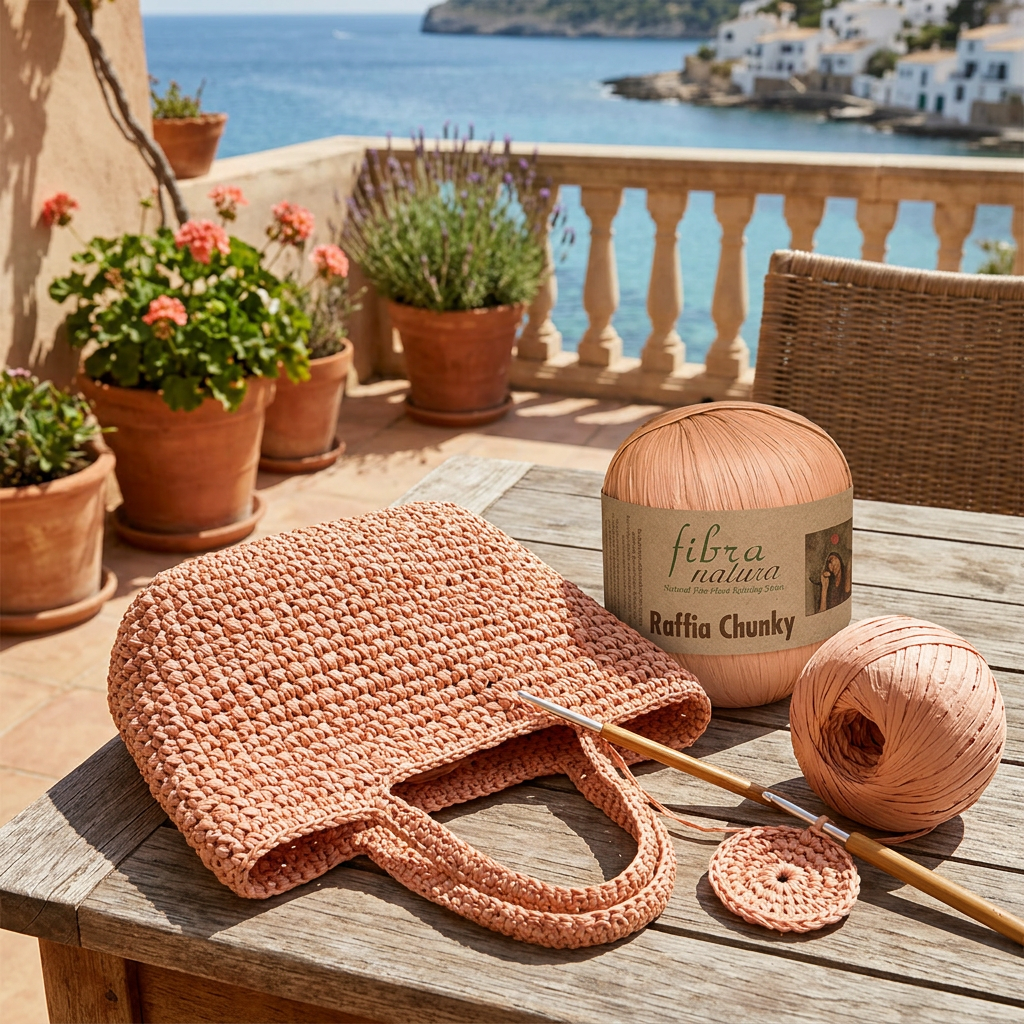 Raffia Chunky 114-19 meruňková