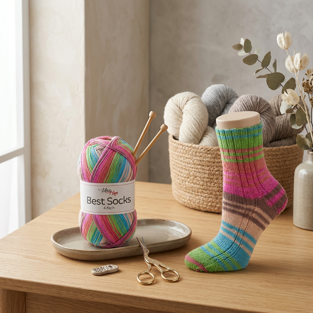 příze Best Socks 7402 tyrkysová, zelená, růžová