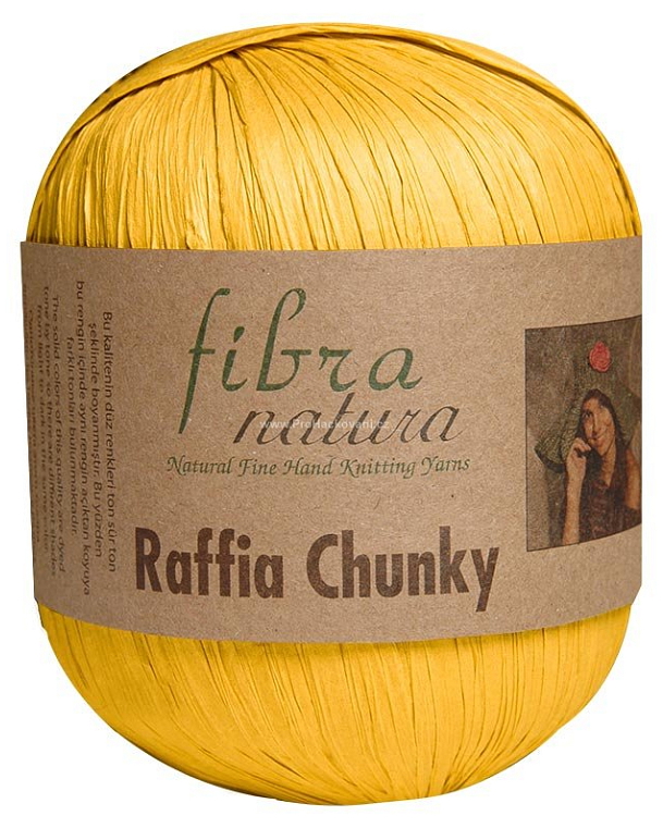 Raffia Chunky 114-03 žlutá