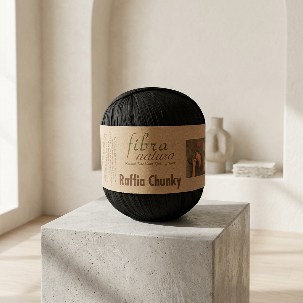 Raffia Chunky 114-22 černá