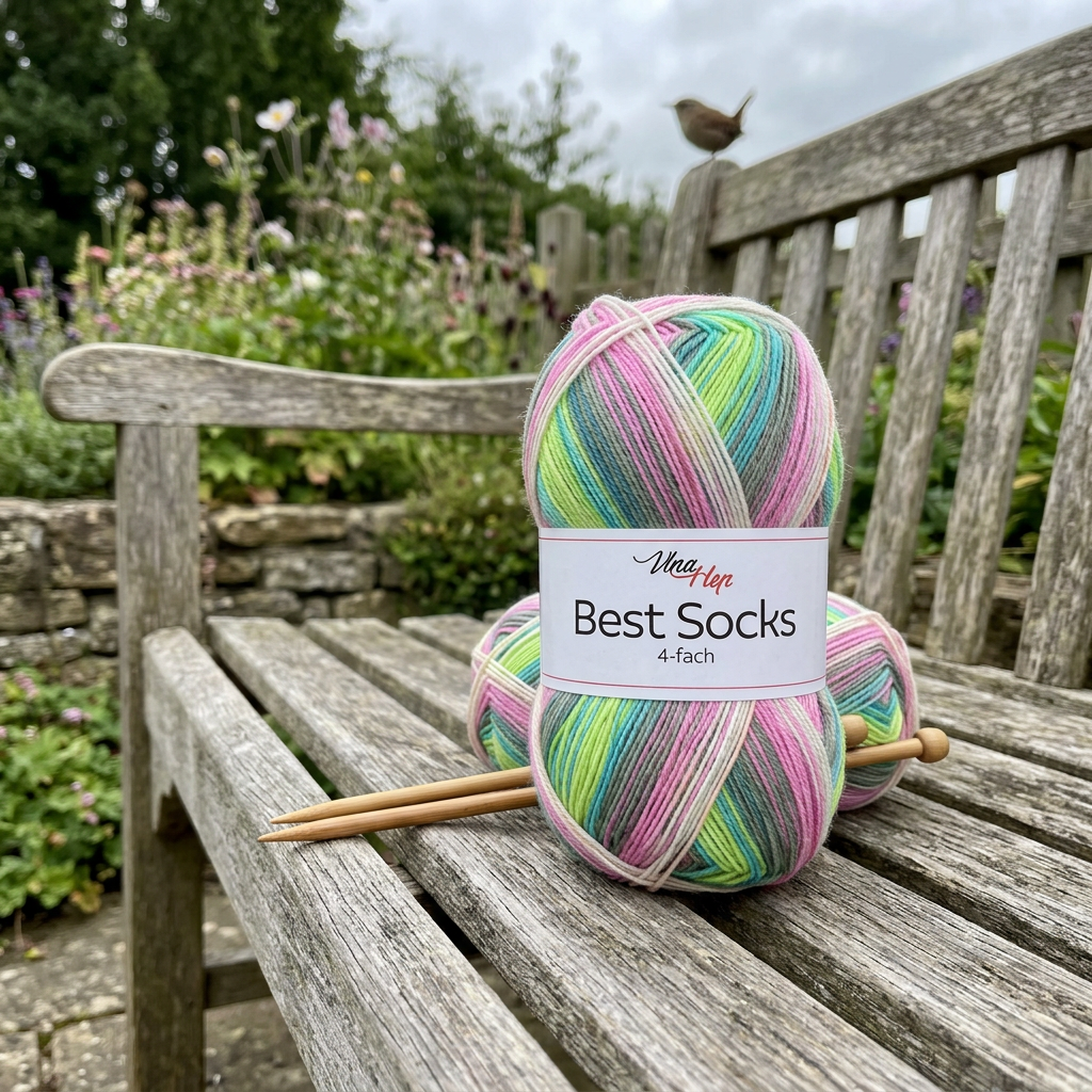 příze Best Socks 7411 šedá, růžová, meruňková