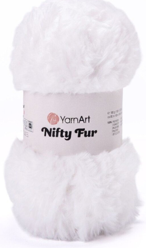 příze Nifty Fur 8401 bílá