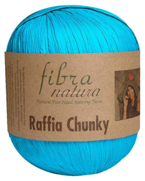 Raffia Chunky 114-36 azurová
