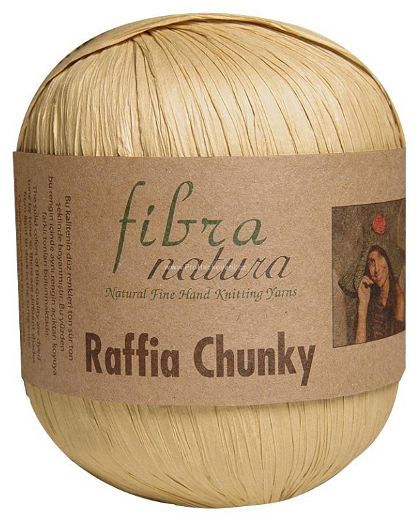 Raffia Chunky 114-17 tmavě béžová