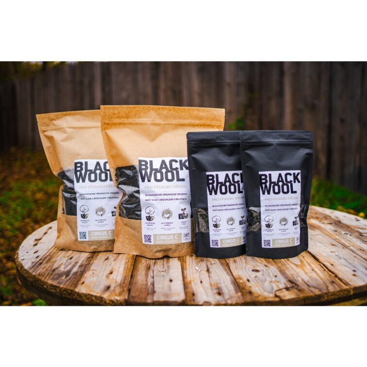 BlackWool hnojivo s biouhlem pro výsadby