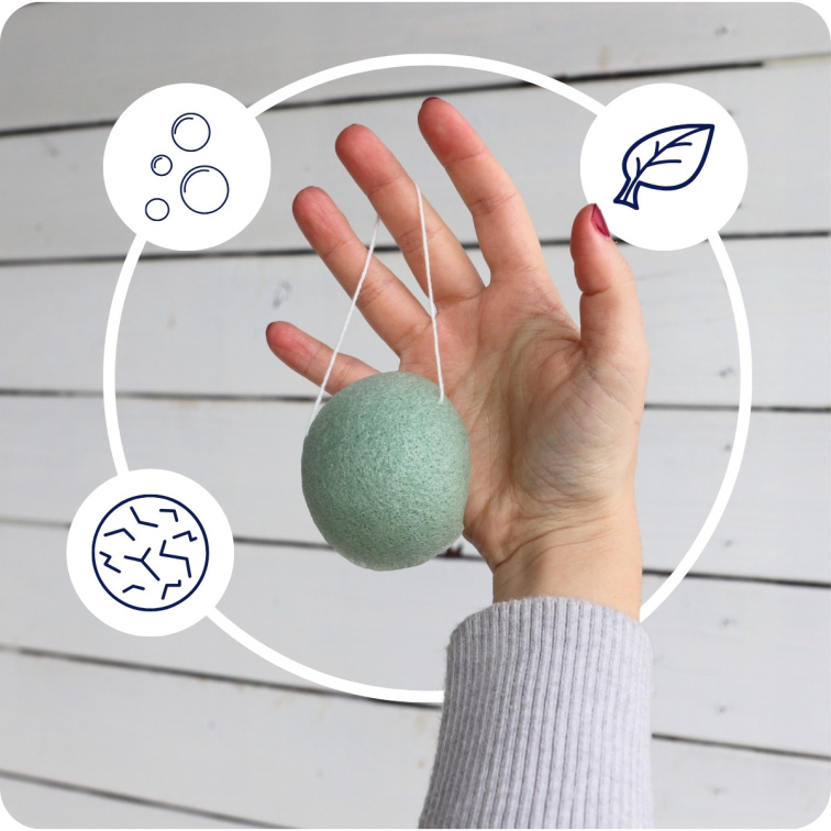 Konjaková huba zelený čaj