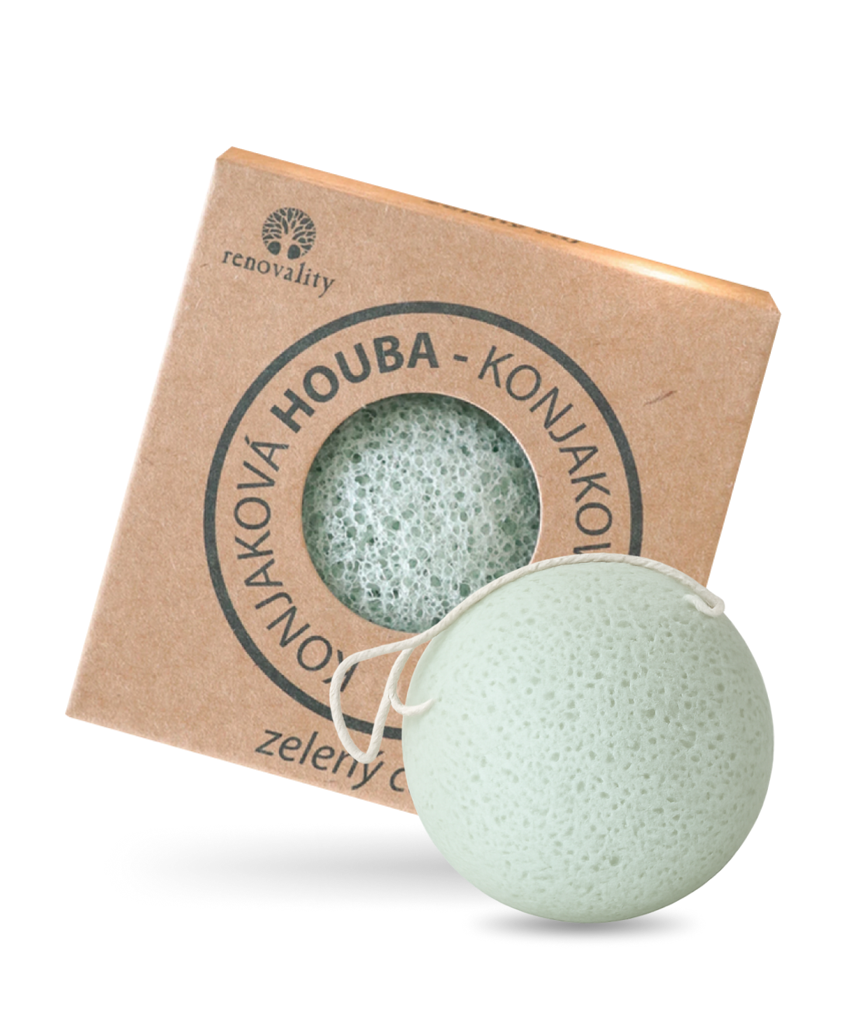 Konjaková huba zelený čaj