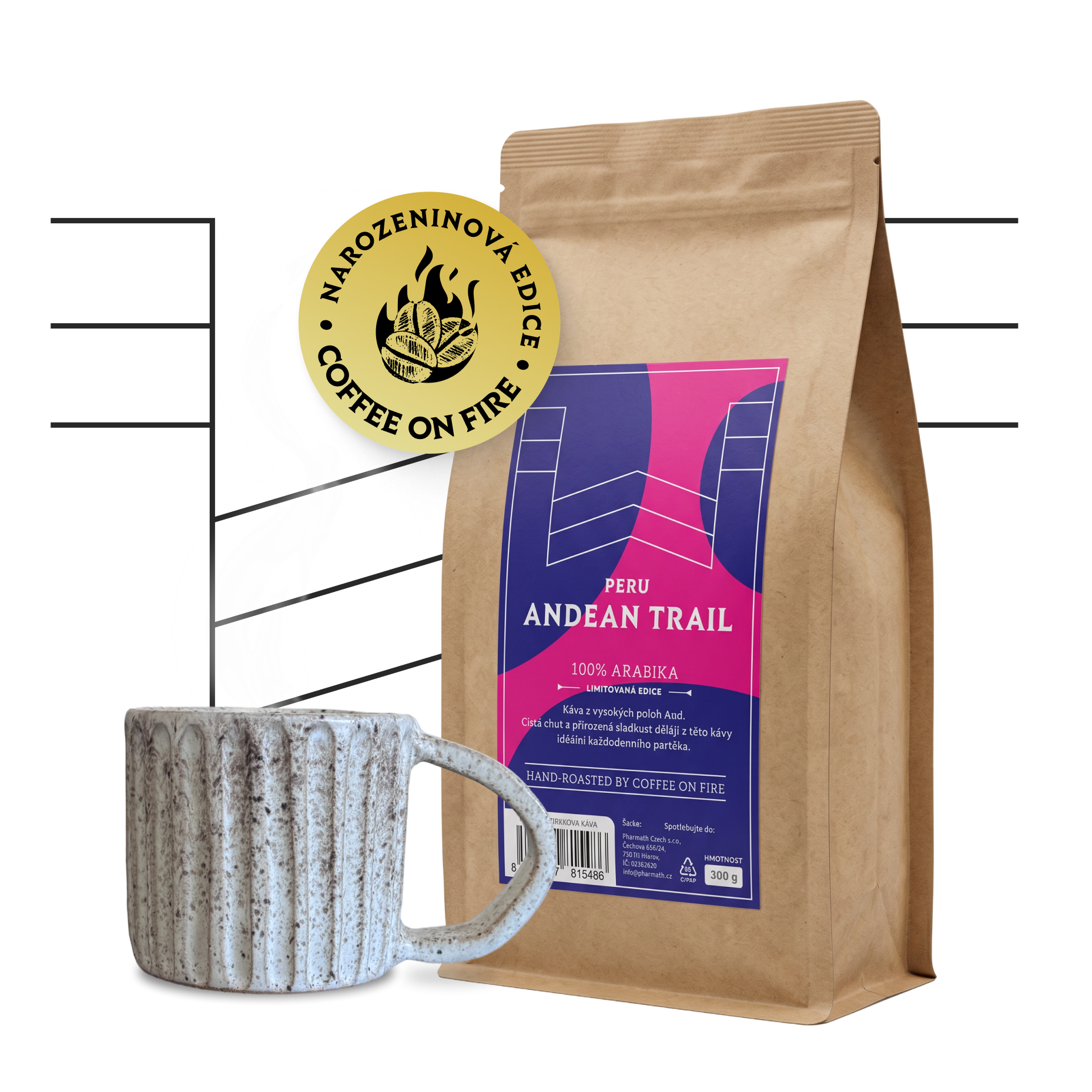 PERU ANDEAN TRAIL 300 g, 100% ARABIKA - zrnková káva