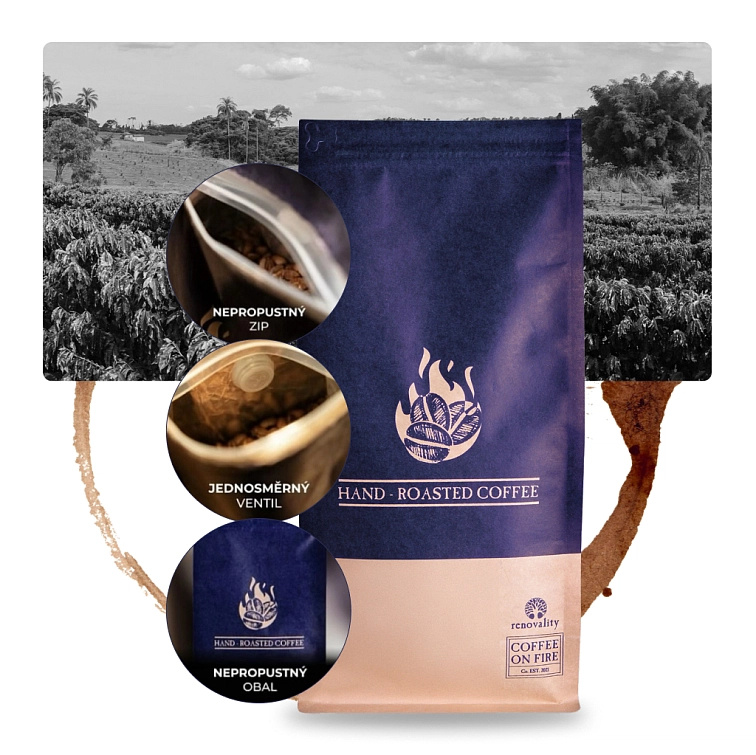 ROSSINI BLEND, 65% ARABICA + 35% ROBUSTA - zrnková káva