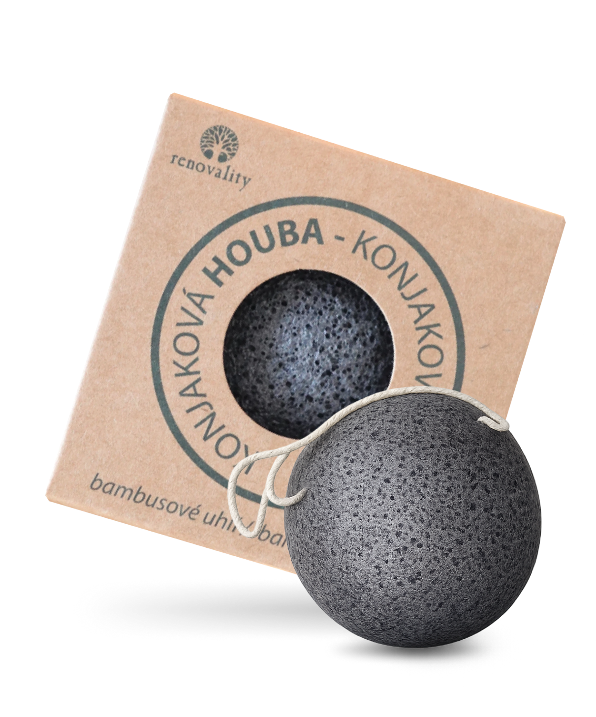 Konjaková huba bambusové uhlie