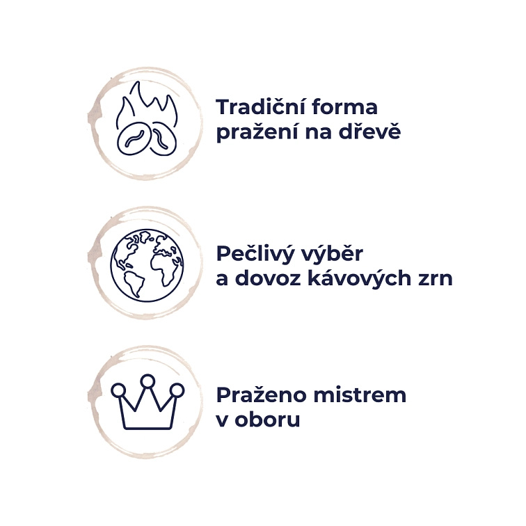 ROSSINI BLEND, 65% ARABICA + 35% ROBUSTA - zrnková káva