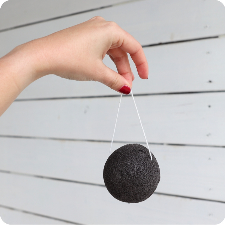 Konjaková huba bambusové uhlie