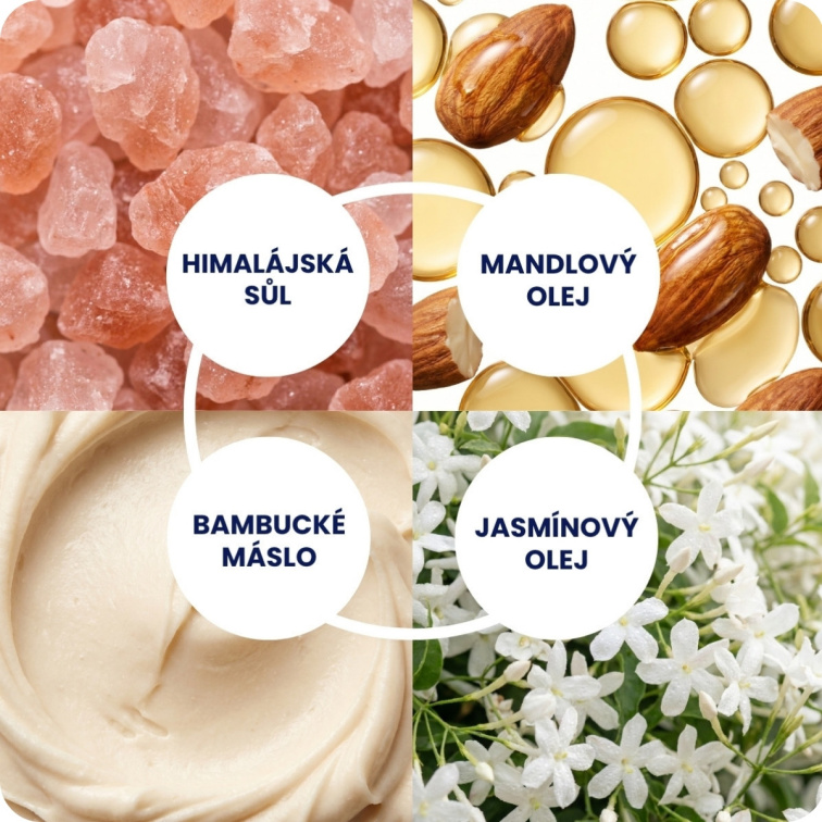Jasmínový tělový peeling 200 gr